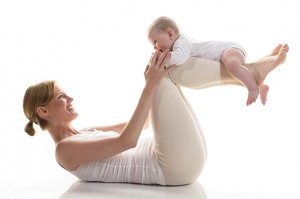 Mother-child sports postnatal exercises